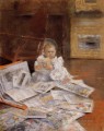 Child with Prints William Merritt Chase